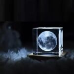 accessoire decoratif moderne lune 6cm x avec eclairage led 497 1