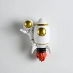 accroches murales astronautes 15cm x 10cm pour chambre a coucher fusee 898 1