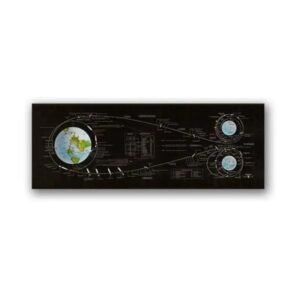 affiche apollo voyage lunaire des astronautes 12 x 36 cm 965 1