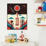 Affiche Décorative De Fusée Pour Une Touche Spatiale Dans Votre Chambre