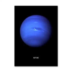 affiche decorative de la geante planete neptune du systeme solaire 30 x 40 cm 977 1