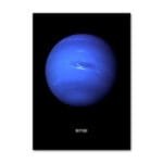 Affiche Décorative De La Géante Planète Neptune Du Système Solaire - 30 x 40 Cm