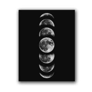 affiche decorative des phases lunaires pour chambre despace 30 x 40 cm 170 1