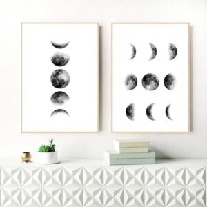 affiche des phases de la lune hommage a lastre nocturne 109 1
