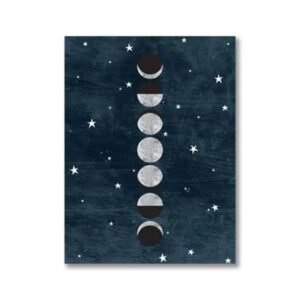 affiche des phases de la lune pour chambre denfant 30 x 40 cm 946 1