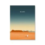 affiche murale des dunes orangees de mars pour un decor inspirant 133 1