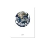 affiche terre et lune pour une ambiance unique dans votre foyer 21 x 30 cm 775 1