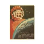 affiche vintage de youri gagarine heros lespace 60 x 85 cm 201 1