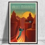 affiche vintage pour promouvoir le tourisme sur mars 30 x 42 cm 865 1