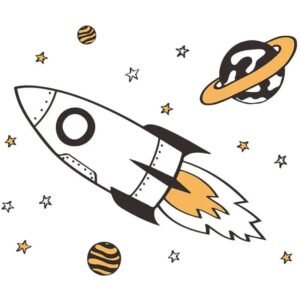 autocollant fusee spatiale pour une deco galactique creative 490 1
