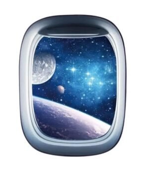 autocollants hublots pour un voyage spatial dans votre chambre lune 284 1