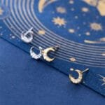 Boucles D’oreilles Croissants De Lune En Zircon Cubique Scintillant