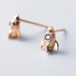 Boucles D&rsquo;oreilles Fusée Argentée