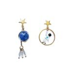 Boucles D’oreilles Planète Et Astronaute