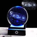 Boule De Cristal Du Système Solaire Avec Câble Usb Décoratif éducatif