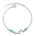 Bracelet Argent Zircon Constellation