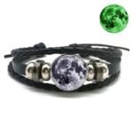 Bracelet Cuir Pleine Lune Fluorescente
