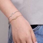 Bracelet En Zircone Cubique Avec éclat étoilé