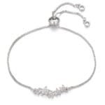 Bracelet En Zircone Cubique Avec éclat étoilé - Argenté