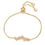 Bracelet En Zircone Cubique Avec éclat étoilé - Doré