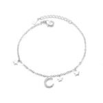 bracelet etoile avec croissant de lune elegante 596 2