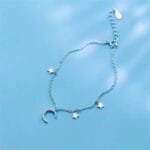 Bracelet étoilé Avec Croissant De Lune élégante