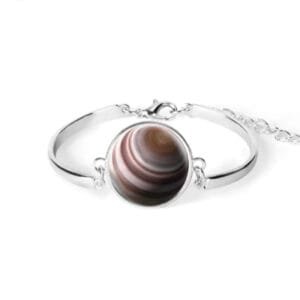 Bracelet Saturne Avec Fermoir Ajustable Pour Passionnés D’astronomie