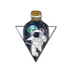 Broche Astronaute Flottant En Bouteille