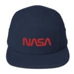 Casquette Nasa 1975 - Modèle Worm Avec Logo Emblématique - Bleu Marine