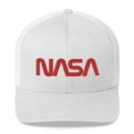 Casquette Nasa Camionneur Au Style Vintage Intemporel - Blanc