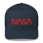 Casquette Nasa Camionneur Au Style Vintage Intemporel - Bleu Marine