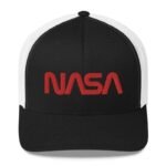 casquette nasa camionneur au style vintage intemporel noir blanc 329 1