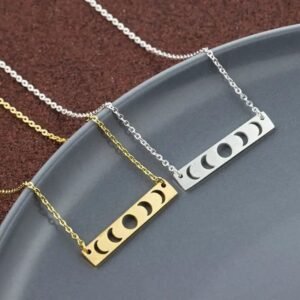 collier elegant des phases de la lune en dore ou argente 625 1