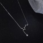 collier etoile avec pendentif grande ourse en zircons cubiques argente 217 1