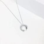 Collier étoile Filante En Argent Avec Pendentif Scintillant