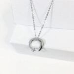 Collier étoile Filante En Argent Avec Pendentif Scintillant