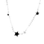 collier etoile noir et argent laccessoire parfait pour toutes occasions 498 1