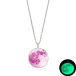 Collier Lune Fluorescente: élégance Et Originalité Pour Votre Cou - Lune Rose