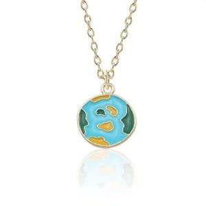 Collier Mignon Représentant La Terre Bleue