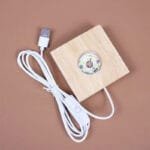 Cube En Cristal Galaxie 6cm x 6cm Avec Câble Usb Décoratif