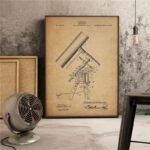 dessin scientifique du telescope pour une deco astrale unique 30 x 42 cm 700 1