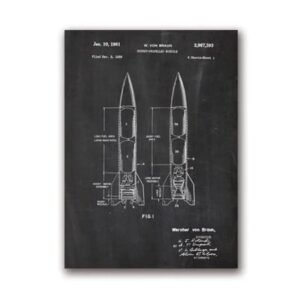 fusees von braun le debut de la conquete spatiale americaine 30 x 40 cm 196 1