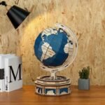 Globe Terrestre En Bois Puzzle 3d