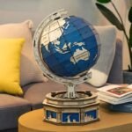 Globe Terrestre En Bois Puzzle 3d