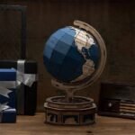 Globe Terrestre En Bois Puzzle 3d