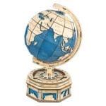 Globe Terrestre En Bois: Puzzle 3d Amusant Pour Passionnés De Géographie
