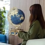 Globe Terrestre En Bois Puzzle 3d