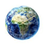 horloge murale phosphorescente a leffigie de la terre afrique 30 x cm 585 1