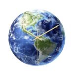 horloge murale phosphorescente a leffigie de la terre amerique 30 x cm 454 1
