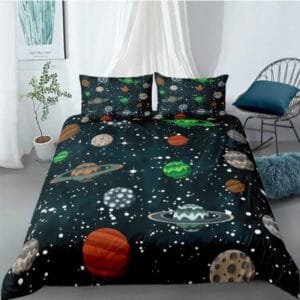 Housse De Couette étoilée Avec Taies D’oreiller Assorties - 150cm x 200cm